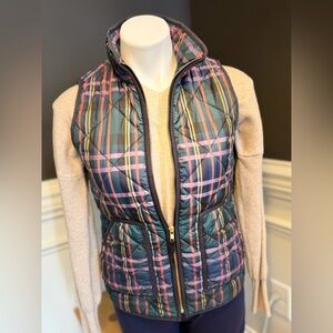 J.Crew Women's Excursion Quilted Puffer Vest in Signature Tartan